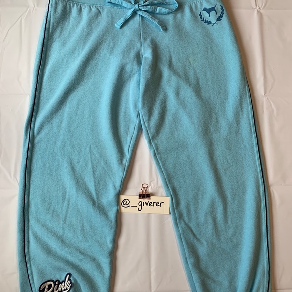 EUC Medium Pink Football Helmet Collegiate Sweatpants Joggers - Picture 3 of 15